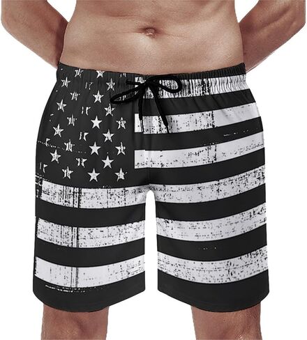Zakqeik Men's Summer Guyana Flag Map Swim Trunks Quick Dry Surf Boardshorts Bathing Suit Shorts with Pockets in Saudi Arabia