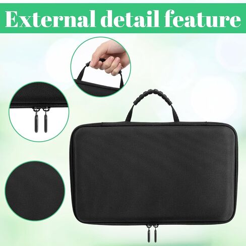 10 Slot Watch Storage Box, Hard Watch Travel Case Bag with Soft Pillow, Watch Display Organizer, Fit Watches Up to 55 mm Face in Saudi Arabia