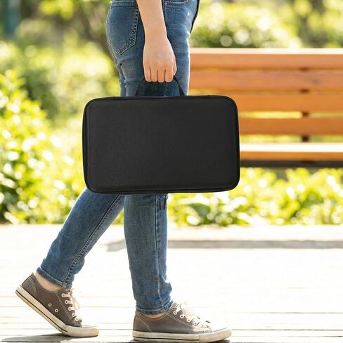 10 Slot Watch Storage Box, Hard Watch Travel Case Bag with Soft Pillow, Watch Display Organizer, Fit Watches Up to 55 mm Face in Saudi Arabia