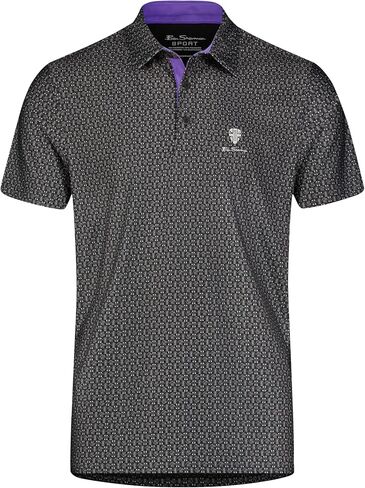 قميص بولو Ben Sherman الرياضي المناسب للرجال - ماص للرطوبة، مقاوم للرائحة، حماية من أشعة الشمس UPF+ in Kuwait