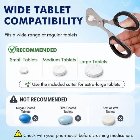 Pill Crusher Fine Powder,Portable Pill Crusher Grinder with Dual Electric/Manual Modes,Pill Grinder for Small & Large Pills to Fine Powder,Pill Crushers for Elderly,Kids,Pets for Medication,Vitamins in Saudi Arabia