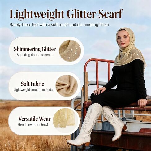 Gold Scarf, Rave Head Scarf, Sequin Rave Scarf, Lightweight Sheer Mesh, Sparkling Shiny Beach Wrap, Party Festival Accessory for Women in Saudi Arabia