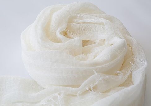 Cotton Linen Long Scarf for Women Lightweight Hijab Shawl Vintage Summer Travel Scarf with Edge 71 * 35in in Saudi Arabia