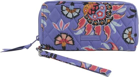 Vera Bradley Icoinic RFID Accordion Wristlet Wallet, Mural Garden in Kuwait