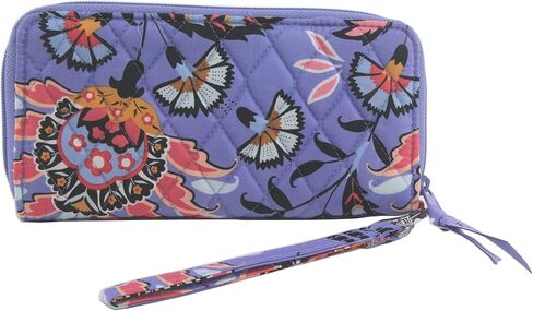 Vera Bradley Icoinic RFID Accordion Wristlet Wallet, Mural Garden in Kuwait