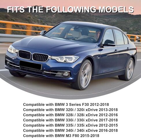ألياف الكربون النافذة الخلفية سقف المفسد جناح متوافق مع BMW 3 Series F30 M3 F80 2012-2018 ، 320i 328i 330i 335i 340i in Kuwait