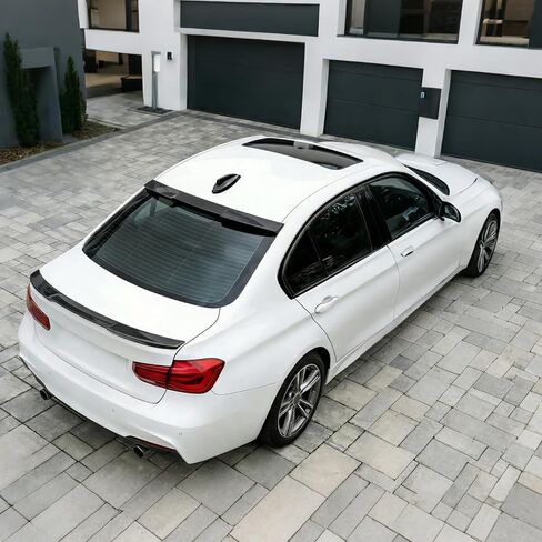 ألياف الكربون النافذة الخلفية سقف المفسد جناح متوافق مع BMW 3 Series F30 M3 F80 2012-2018 ، 320i 328i 330i 335i 340i in Kuwait