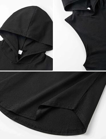 قمصان رياضية بغطاء للرأس للرجال من IRON PANDA، قمصان بدون أكمام للصالة الرياضية وكمال الأجسام والعضلات - استماع ثقيل in Kuwait