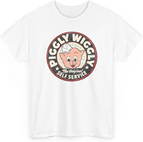 Piggly Wiggly Retro Logo T-Shirt | Vintage Piggly Tee in Kuwait