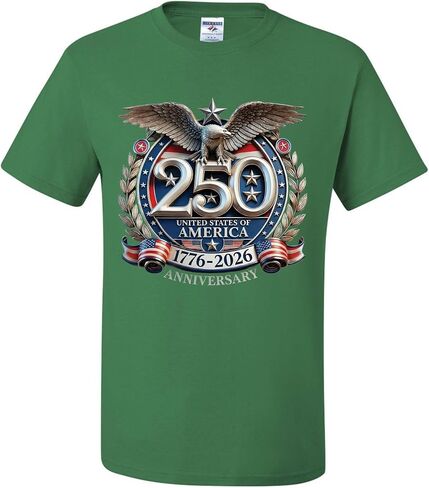 250 USA Eagle 1776-2026 Anniversary T-Shirts in Kuwait
