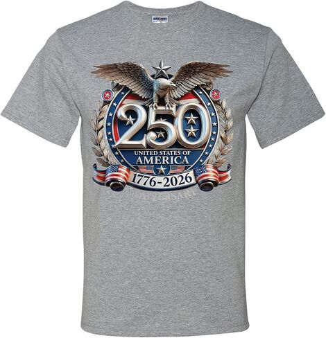 250 USA Eagle 1776-2026 Anniversary T-Shirts in Kuwait