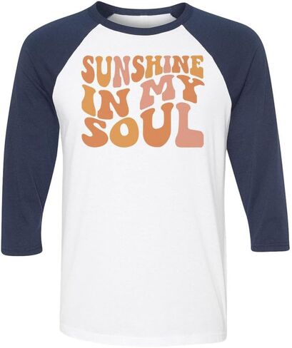 Sunshine in My Soul Three-Quarter Raglan Sleeve Baseball Shirt Unisex in Kuwait