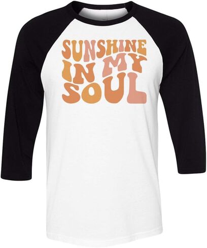 Sunshine in My Soul Three-Quarter Raglan Sleeve Baseball Shirt Unisex in Kuwait