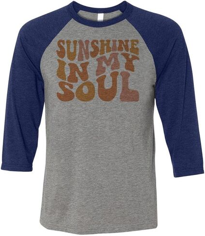 Sunshine in My Soul Three-Quarter Raglan Sleeve Baseball Shirt Unisex in Kuwait
