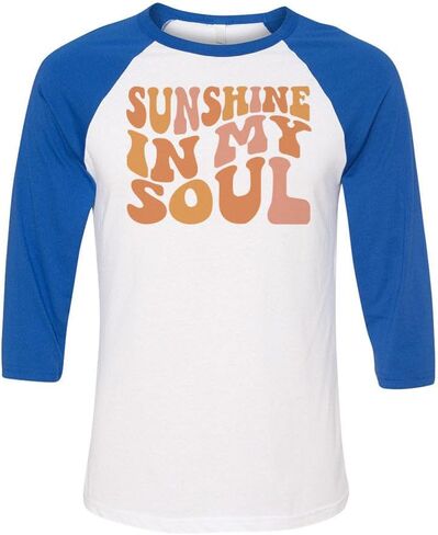 Sunshine in My Soul Three-Quarter Raglan Sleeve Baseball Shirt Unisex in Kuwait