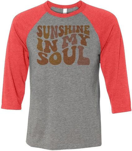 Sunshine in My Soul Three-Quarter Raglan Sleeve Baseball Shirt Unisex in Kuwait