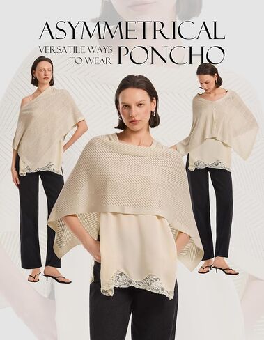 PULI Women Beach Cover Up: Crochet Cropped Poncho Lightweight Knit Pullover Bolero Swimsuit Coverup Summer Vacation Outfits in Saudi Arabia
