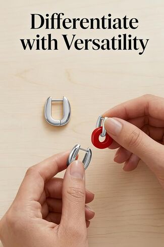 COTATI Huggie Hoop Earrings Gold Plated Chunky Hypoallergenic Earring for Women Everyday Jewelry with Colorful Accessories in Saudi Arabia