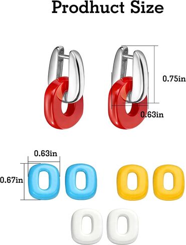 COTATI Huggie Hoop Earrings Gold Plated Chunky Hypoallergenic Earring for Women Everyday Jewelry with Colorful Accessories in Saudi Arabia