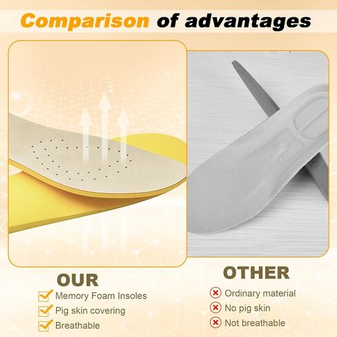 Shoe Insoles for Hey Dude Wally Shoes Replacement, Shoe Inserts for Men, Memory Foam Men Insoles, Footwear Inserts Comfortable & Light-Weight (US M10/EU43) in Saudi Arabia
