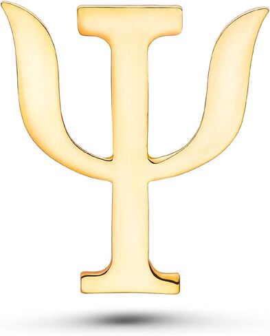 Dr's gift Psychology Psi Symbol Enamel Gold Brooch Psychology Greek Letter Lapel Pin Backpack Hat Badge Jewelry Gift for Psychologists, Psychiatrist, Therapists, Students in Saudi Arabia