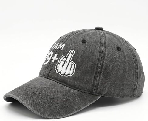 80th Birthday Gifts for Men Women,80th Birthday Decorations,Washed Cotton Baseball Cap Black in Saudi Arabia