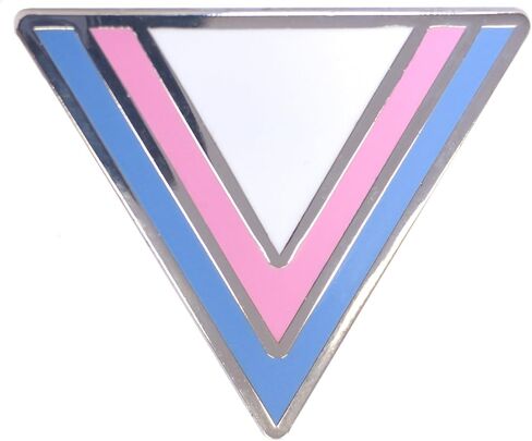 Applicable Pun Transgender Pride Flag Triangle - Lapel or Fabric Pin in Saudi Arabia