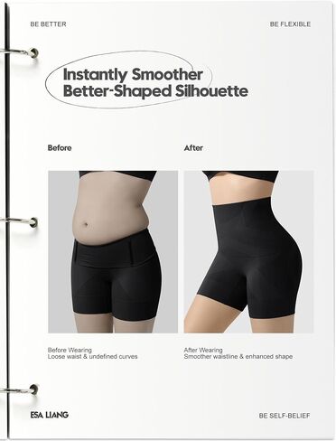 Esa Liang Shapewear Tummy Control for Women Thigh Slimmer Seamless Underwear High Waisted Body Shaper Shorts Under Dress in Kuwait