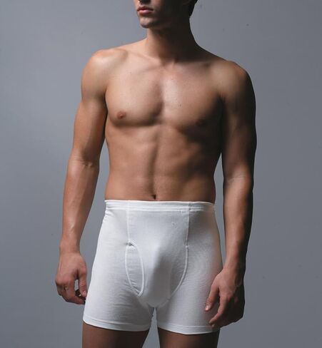 Men's Premium Basic Underwear Brief & Boxer Brief 100% Cotton, White in Saudi Arabia