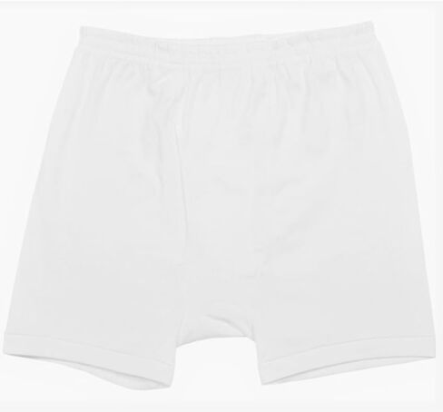 Men's Premium Basic Underwear Brief & Boxer Brief 100% Cotton, White in Saudi Arabia