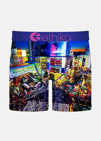 Ethika Men's Staple Boxer Brief, 4-Way Stretch with Signature Waistband, No Ride-Up Comfort - BMR Vintage Valor in Saudi Arabia
