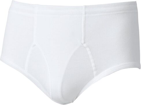 Men's Premium Basic Underwear Brief & Boxer Brief 100% Cotton, White in Saudi Arabia