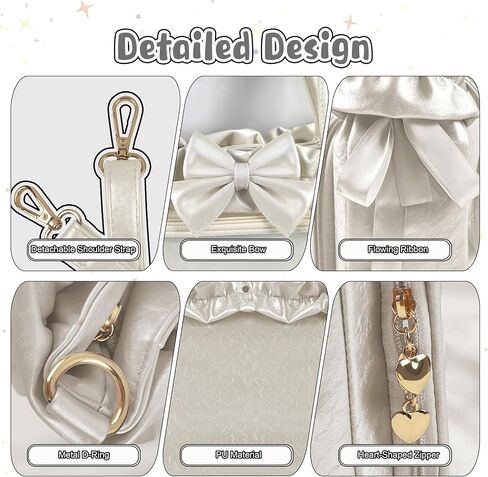 حقائب اليد DIY Ita Bag-Kawaii Ita مع الملحقات، حقيبة رسول Itabag اللطيفة من البولي يوريثان مع 3 حشوات، محفظة دبوس لمحبي Kpop والأنمي | مادة البولي يوريثان in Kuwait