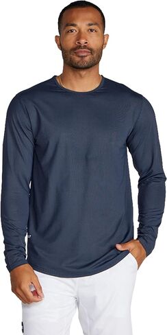 BYLT Basics Active Long Sleeve Drop-Cut Shirt for Men | Moisture-Wicking, 4-Way Stretch, Lightweight Breathable Fabric in Saudi Arabia