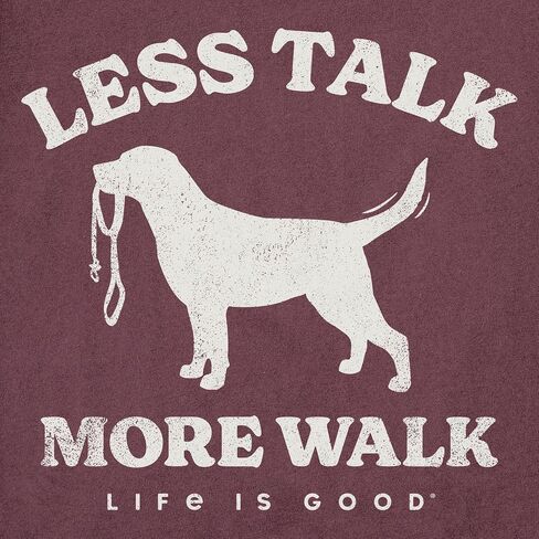 الحياة جيدة. تي شيرت رجالي بأكمام قصيرة من Les Talk More Walk in Kuwait