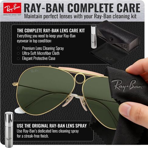 Ray-Ban RB3138 SHOOTER | AVIATION COLLECTION Aviator Sunglasses with Official Eyewear Kit in Kuwait