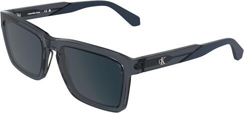 Calvin Klein Jeans Men's Sunglasses CKJ25617S - Transparent Blue with Solid Blue Lens in Kuwait