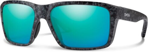 نظارات SMITH Backcast لصيد الأسماك - نظارات للرجال والنساء، حماية 100% من الأشعة فوق البنفسجية للرياضات المائية والأيام النشطة - إطار كبير بلون سلحفاة رمادي غير لامع + عدسات مرآة مستقطبة من Opal Chromapop in Kuwait