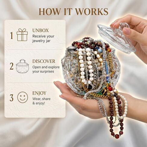 Jewelry Mystery Box for Women, Random Surprise Fashion Jewelry Gift Set in Saudi Arabia