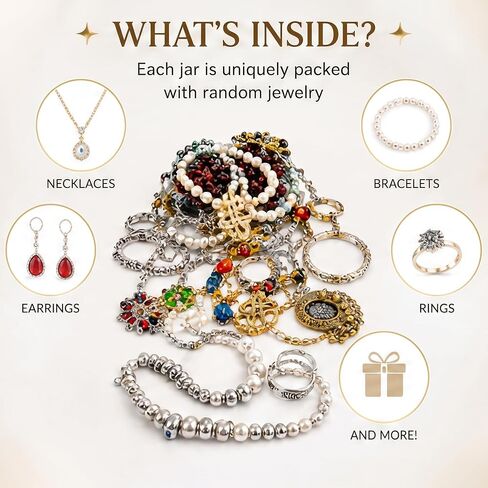 Jewelry Mystery Box for Women, Random Surprise Fashion Jewelry Gift Set in Saudi Arabia