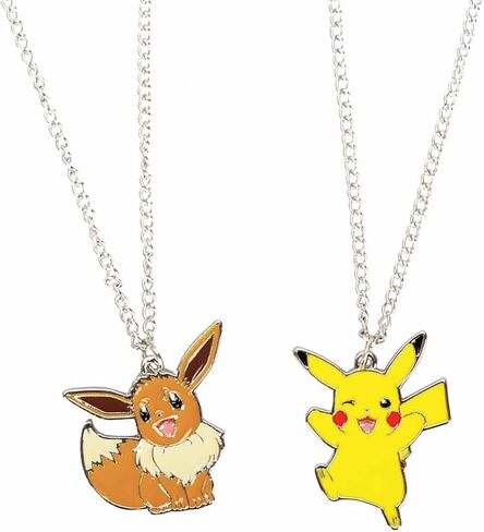 Pokemon Necklace Set Pikachu & Eevee Bestie Friendship Magnetic Bead OSFA in Kuwait