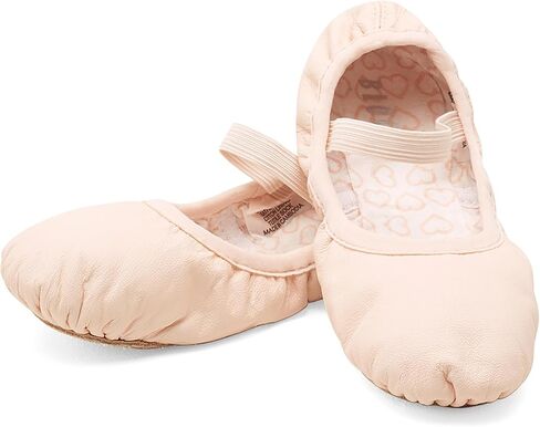 Bloch Child Ballet Shoes Girls Soft Leather Upper, Flexibility Full Suede Outsole, Pre-Sewn Elastic, 1 Narrow Little Kid in Kuwait