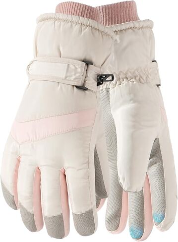 Winter Driving Ski Gloves for Men & Women, Waterproof Insulated Cold Weather Work Gloves, Touchscreen Snow Gloves for Driving, Skiing, Snowboarding, Running, Cycling, Winter Work in Saudi Arabia