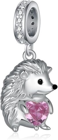 Hedgehog Charm for Bracelets 925 Sterling Silver Animal Charms Hedgehog Jewelry Gifts for Women in Kuwait