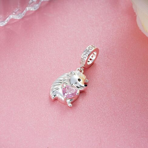 Hedgehog Charm for Bracelets 925 Sterling Silver Animal Charms Hedgehog Jewelry Gifts for Women in Kuwait
