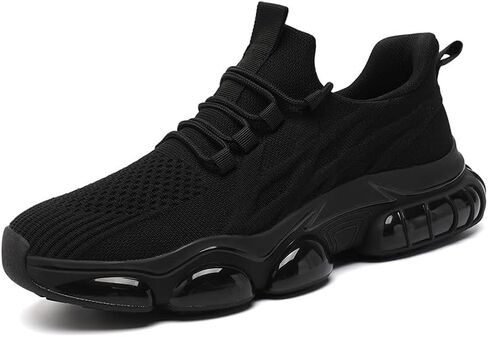 Men's Running Shoes Walking Sneakers Breathable Non Slip Fashion Casual Sport Shoe with Air Cushion Sole Gym Training for All-Day Comfort in Saudi Arabia