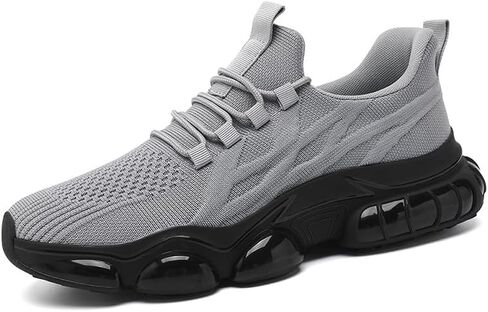 Men's Running Shoes Walking Sneakers Breathable Non Slip Fashion Casual Sport Shoe with Air Cushion Sole Gym Training for All-Day Comfort in Saudi Arabia