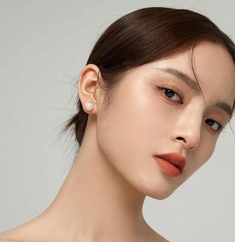 12 Pairs Pearl Stud Earrings for Women, Hypoallergenic Stainless Steel White Simulated Pearl Earrings Set for Sensitive Ears, Wedding Bridal Birthday Anniversary Christmas Gift in Saudi Arabia