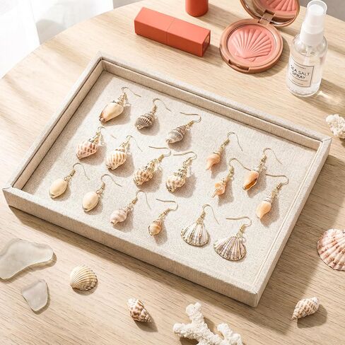 Tondiamo 9 Pairs Natural Seashell Earrings for Women Beach Summer Earring Jewelry Lightweighted Boho Earrings for Women Friend in Saudi Arabia