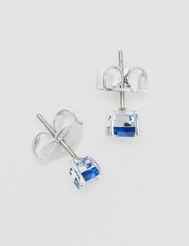 Kate Spade New York Signature Solitaire Studs، ياقوتي/فضي، زجاج، أقراط مرصعة in Kuwait